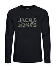 Jack & Jones marškinėliai berniukams12222946, juodi kaina ir informacija | Marškinėliai berniukams | pigu.lt