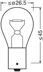 12V 21W BA15S ULTRALIFE kaina ir informacija | Automobilių lemputės | pigu.lt