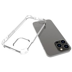 Силиконовый чехол Fusion Anti Shock 1.5 мм для Apple iPhone 14 Pro Max прозрачный цена и информация | Чехлы для телефонов | pigu.lt
