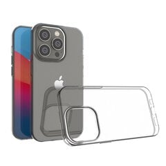 Силиконовый чехол Fusion Ultra Back Case 1 мм для Apple iPhone 14 Plus / Max прозрачный цена и информация | Чехлы для телефонов | pigu.lt