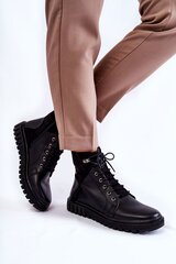 Aulinukai moterims BSB22387.2681, juodi kaina ir informacija | Aulinukai, ilgaauliai batai moterims | pigu.lt