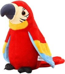 Интерактивный попугай, воспроизводящий звуки, 16 см. цена и информация | Мягкие игрушки | pigu.lt