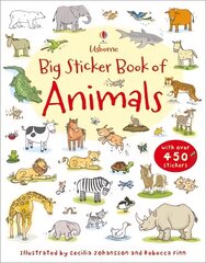 Big Sticker Book of Animals цена и информация | Книги для малышей | pigu.lt