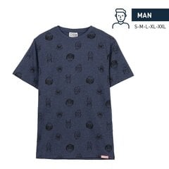 Футболка с коротким рукавом мужская Marvel Темно-синий цена и информация | Мужские футболки | pigu.lt