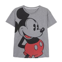 Marškinėliai moterims Mickey Mouse, pilki kaina ir informacija | Mickey Mouse Dviračių priedai ir aksesuarai | pigu.lt