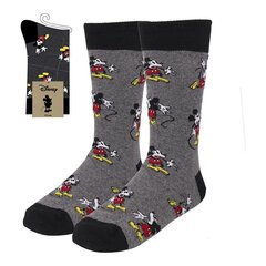 Носки Mickey Mouse Для взрослых Серый цена и информация | Мужские носки | pigu.lt