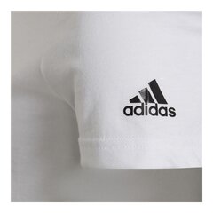Детский Футболка с коротким рукавом Adidas Graphic Белый цена и информация | Рубашки для девочек | pigu.lt