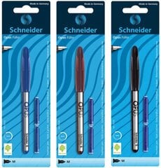 Перьевая ручка OPUS, Schneider, перо толщиной М, с 2 капсулами, D+K цена и информация | Письменные принадлежности | pigu.lt
