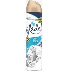Освежитель воздуха GLADE Pure Clean Linen, спрей, 300мл цена и информация | Освежители воздуха | pigu.lt
