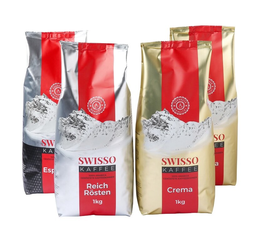 Kavos pupelės Espresso, Swisso Kaffee, 1kg цена и информация | Kava, kakava | pigu.lt