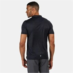 Мужская рубашка поло с коротким рукавом Regatta Remex II Черный 100 % полиэстер цена и информация | Мужские футболки | pigu.lt