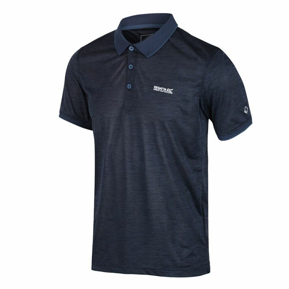 Polo marškinėliai vyrams Regatta Remex II S6414215, juodi цена и информация | Vyriški marškinėliai | pigu.lt
