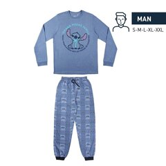 Пижама Stitch, синяя цена и информация | Мужские халаты, пижамы | pigu.lt