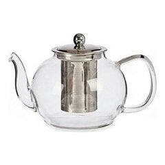 Чайник Classic Большой Стеклянный Прозрачный Сталь (1100 ml) цена и информация | Стаканы, фужеры, кувшины | pigu.lt