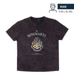 Футболка с коротким рукавом мужская Harry Potter Темно-серый цена и информация | Футболка мужская | pigu.lt