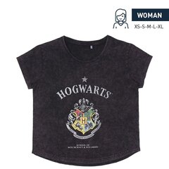 Футболка с коротким рукавом женская Harry Potter, темно-серая цена и информация | Футболка женская | pigu.lt