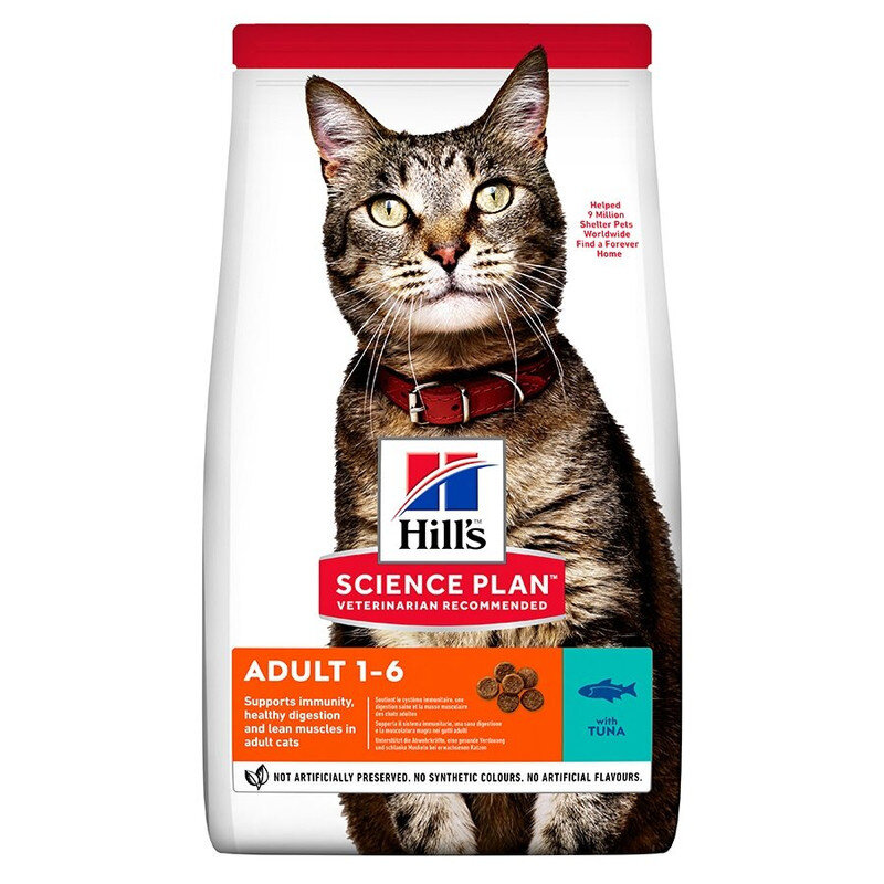 Hill's SP Feline Adult sausas maistas katėms su tunu, 3 kg kaina ir informacija | Sausas maistas katėms | pigu.lt