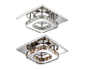Krištolinis kvadratinis lubų šviestuvas "Plafond Glamour" 8W APP405-C APP406-C цена и информация | Люстры | pigu.lt