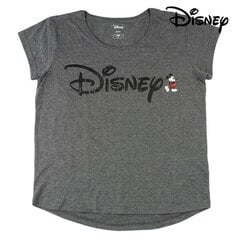 Marškinėliai moterims su trumpomis rankovėmis Disney, pilki kaina ir informacija | Marškinėliai moterims | pigu.lt
