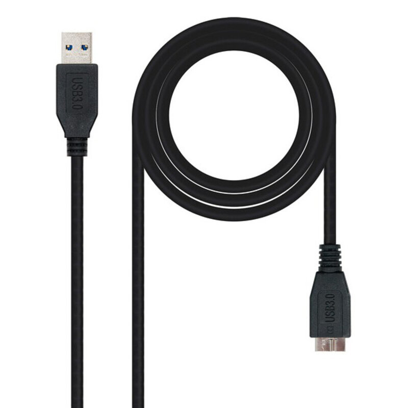 Nanocable E 10.01.110-BK, USB 3.0 A/Micro USB B, 2 m kaina ir informacija | Kabeliai ir laidai | pigu.lt