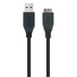 Nanocable E 10.01.110-BK, USB 3.0 A/Micro USB B, 2 m kaina ir informacija | Kabeliai ir laidai | pigu.lt