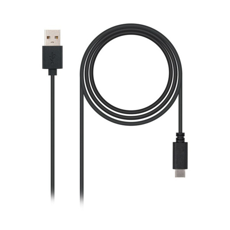 Nanaocable 10.01.210, USB A/USB C, 1 m kaina ir informacija | Kabeliai ir laidai | pigu.lt