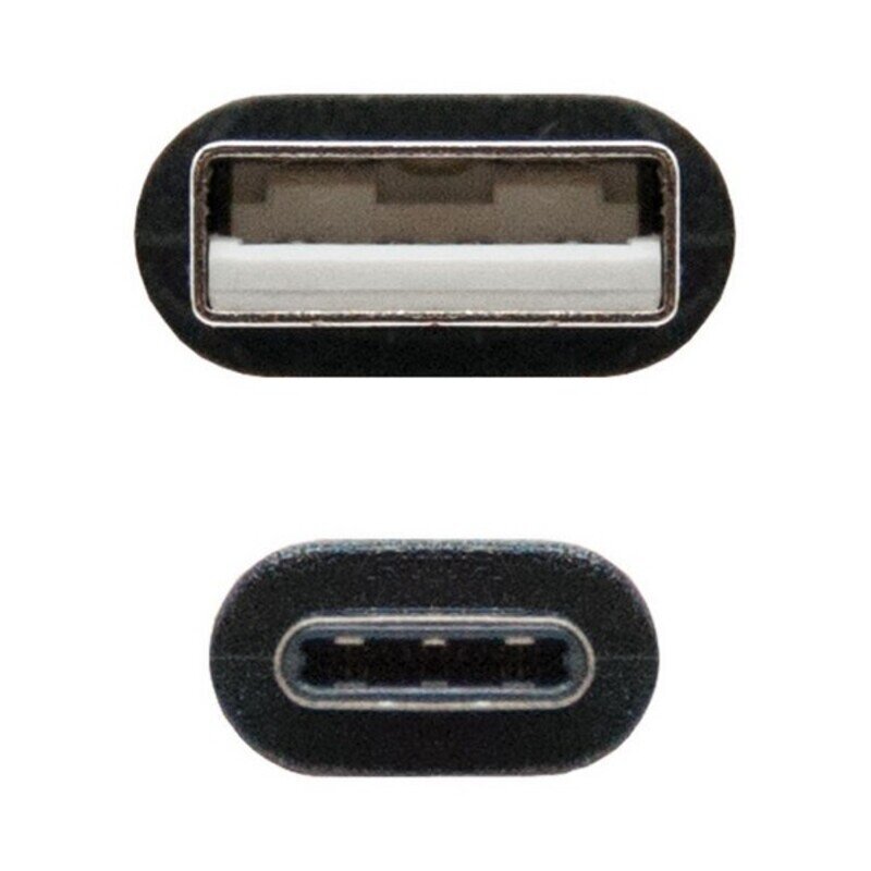 Nanaocable 10.01.210, USB A/USB C, 1 m kaina ir informacija | Kabeliai ir laidai | pigu.lt