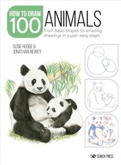 Draw 100: Animals: From Basic Shapes to Amazing Drawings in Super-Easy Steps kaina ir informacija | Knygos apie meną | pigu.lt