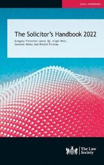 Solicitor's Handbook 2022 New edition цена и информация | Книги по экономике | pigu.lt