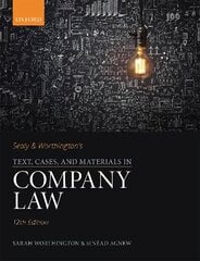 Sealy & Worthington's Text, Cases, and Materials in Company Law 12th Revised edition цена и информация | Книги по экономике | pigu.lt