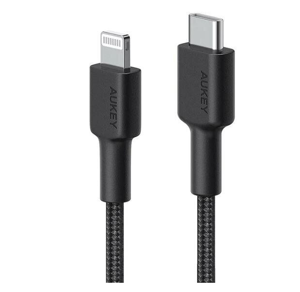 Aukey FRAN1004513, USB C/Lightning kaina ir informacija | Laidai telefonams | pigu.lt