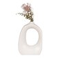 Keramikinė baltos spalvos vaza Hollow 27.5cm цена и информация | Vazos | pigu.lt