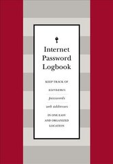 Internet Password Logbook (Red Leatherette): Keep track of usernames, passwords, web addresses in one easy and organized location цена и информация | Книги по экономике | pigu.lt