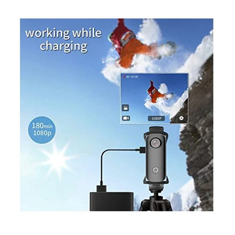 SJCam C100 Mini HD Action Thumb Waterpfoof 30m kaina ir informacija | Veiksmo ir laisvalaikio kameros | pigu.lt