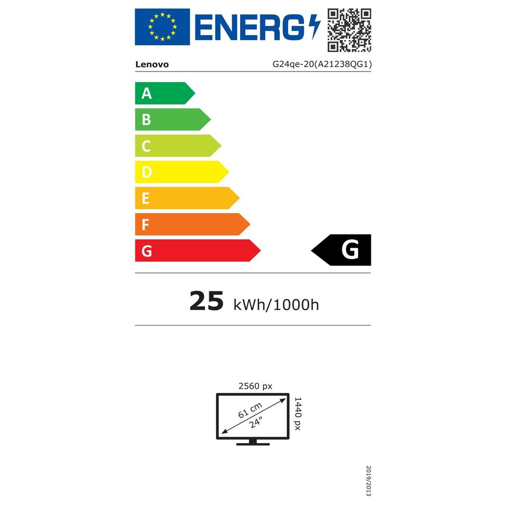 Lenovo G24GE20 kaina ir informacija | Monitoriai | pigu.lt