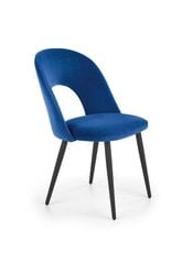 4-ių kėdžių komplektas Halmar K384, mėlynas kaina ir informacija | Virtuvės ir valgomojo kėdės | pigu.lt
