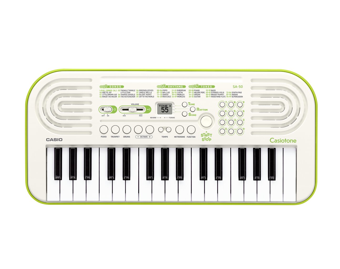 Vaikiškas sintezatorius Casio SA-50 kaina ir informacija | Klavišiniai muzikos instrumentai | pigu.lt