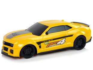 Lean toys RC sportinis automobilis 1:24 lenktyninis geltonas kaina ir informacija | Žaislai berniukams | pigu.lt