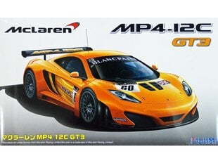 Сборная пластиковая модель Fujimi - McLaren MP4-12C GT3, 1/24, 12555 цена и информация | Конструкторы и кубики | pigu.lt