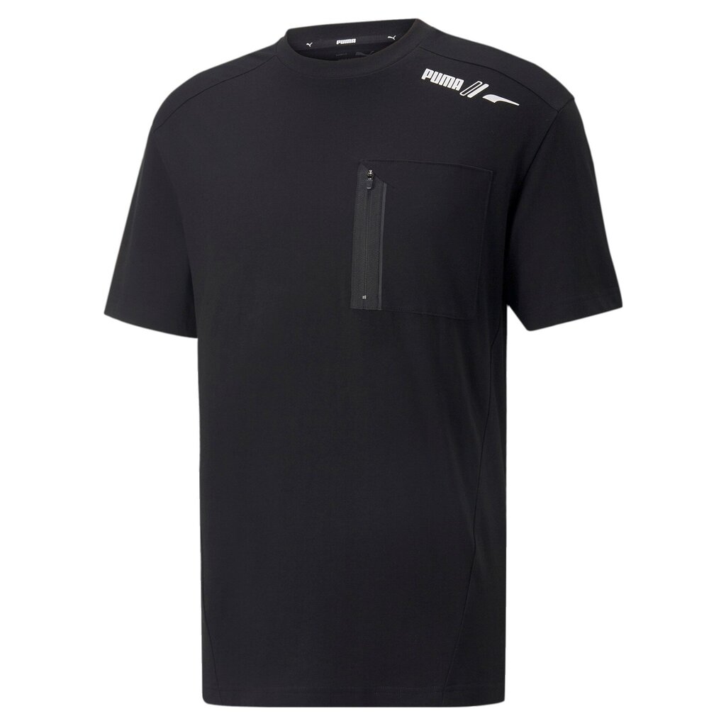 Puma vyriški marškinėliai, juodi kaina ir informacija | Sportinė apranga vyrams | pigu.lt