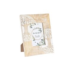 Фото рамка DKD Home Decor 20 x 2 x 25,5 cm Стеклянный Дерево Коричневый Белый Древесина манго Индиец цена и информация | Рамки, фотоальбомы | pigu.lt