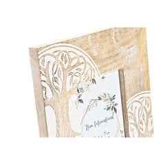 Фото рамка DKD Home Decor 20 x 2 x 25,5 cm Стеклянный Дерево Коричневый Белый Древесина манго Индиец цена и информация | Рамки, фотоальбомы | pigu.lt