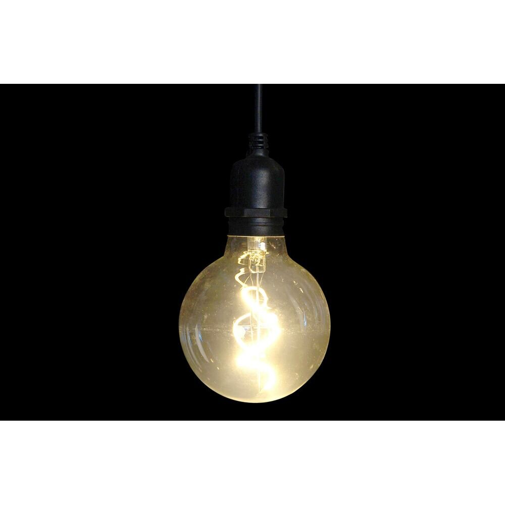 LED žibintų vainikas DKD Home Decor Juoda E27 (12 x 25 x 650 cm) kaina ir informacija | Girliandos | pigu.lt