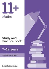 11plus Maths Study and Practice Book цена и информация | Книги для подростков  | pigu.lt