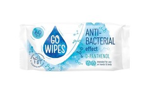 Go wipes drėgnos servetėlės 60vnt su d-pantenoliu kaina ir informacija | Valikliai | pigu.lt