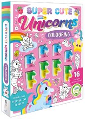 Super Cute Unicorns Colouring kaina ir informacija | Knygos mažiesiems | pigu.lt