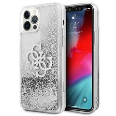 Guess GUHCP12MLG4GSI skirtas Apple iPhone 12/12 Pro 6.1", sidabrinis цена и информация | Чехлы для телефонов | pigu.lt