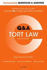 Concentrate Questions and Answers Tort Law: Law Q&A Revision and Study Guide 2nd Revised edition kaina ir informacija | Ekonomikos knygos | pigu.lt