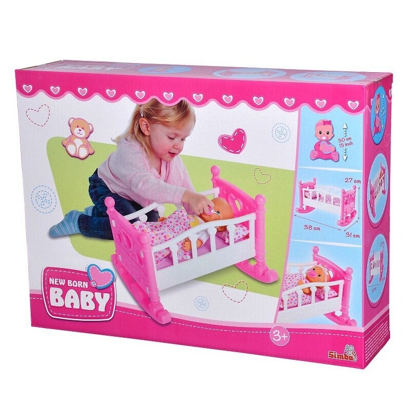 Naujagimio lopšys lėlėms Simba цена и информация | Žaislai mergaitėms | pigu.lt