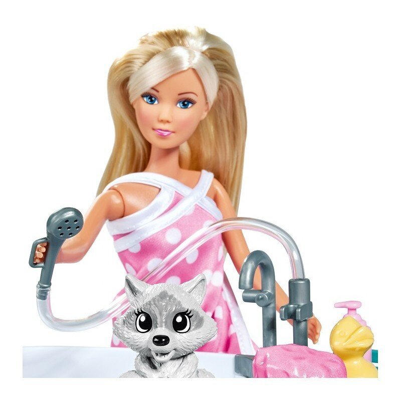 Lėlė Steffi Love vonioje + 20 aksesuarų kaina ir informacija | Žaislai mergaitėms | pigu.lt